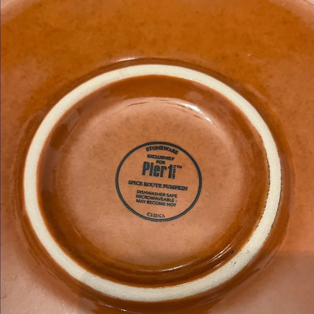Pier 1 Spice Route Nutmeg Dinner Plate‎ Set, set of 6
